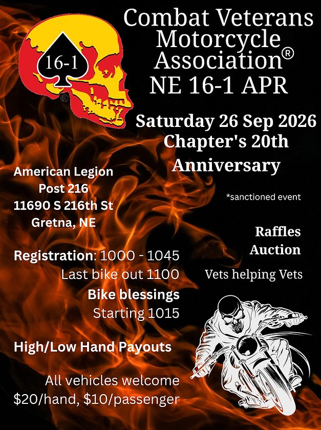 Flyer: CVMA® NE 16-1 APR — Chapter’s 20th Anniversary