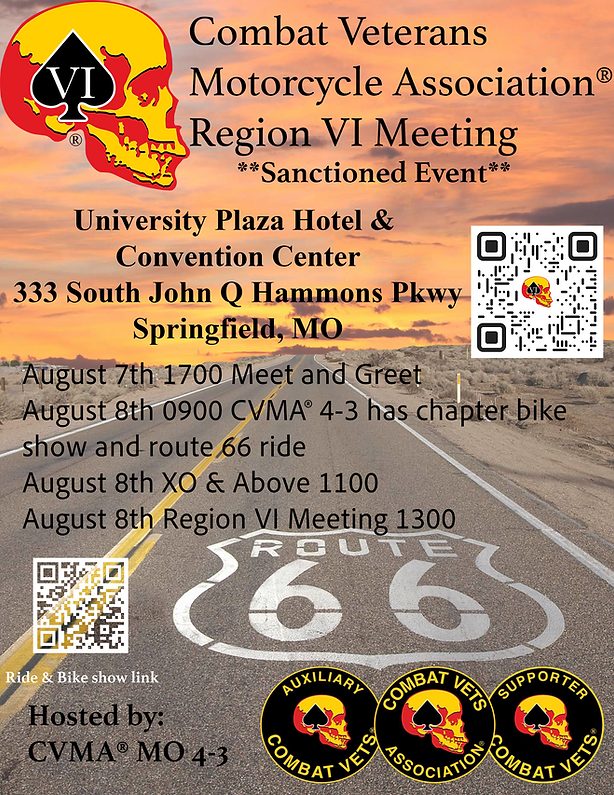 Flyer: Region VI Meeting — hosted by CVMA® MO 4-3
